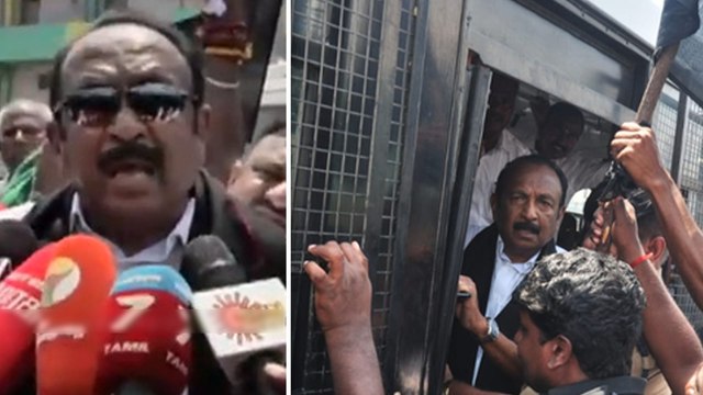 பிரதமர் மோடி வருகைக்கு எதிர்ப்பு தெரிவித்து வைகோ போராட்டம்- வீடியோ