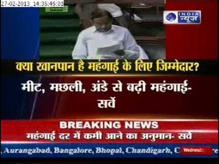 Non-Veg food, reason for Inflation: Finance Minister