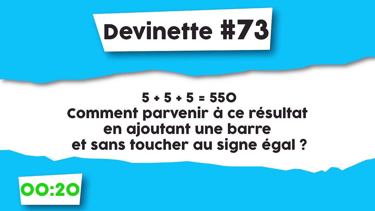 Devinette #73 : Calcul astucieux