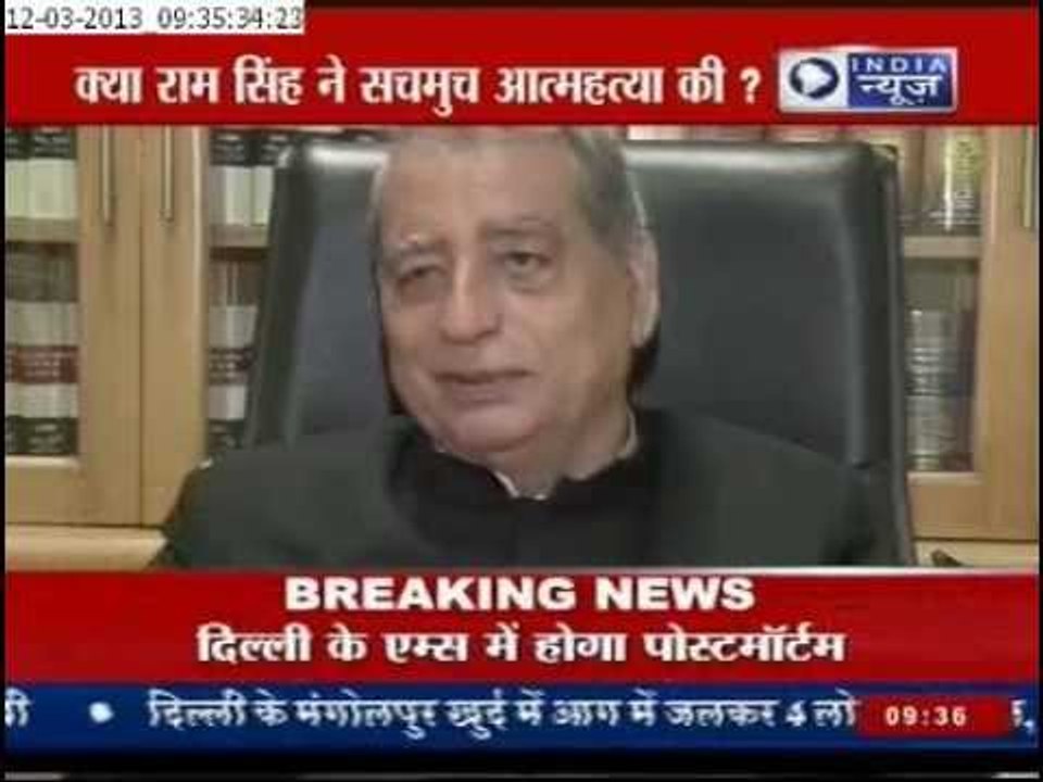 Ram singh's post-mortem today