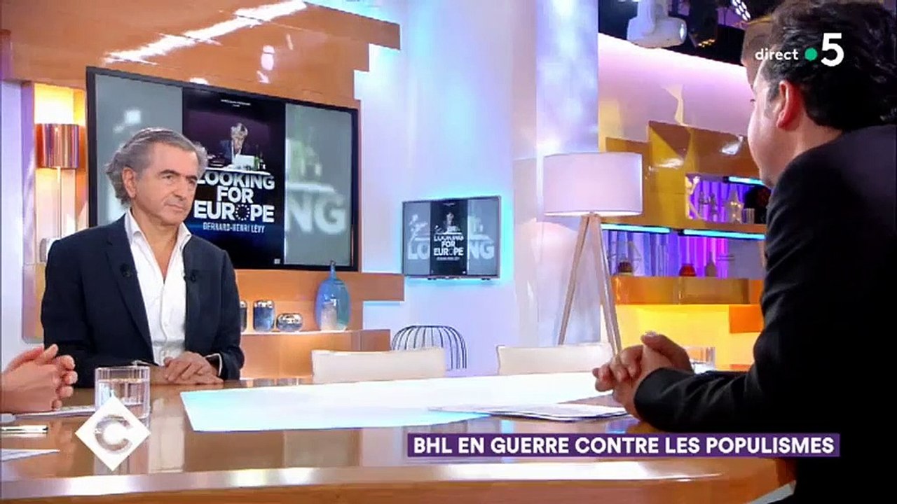 Bernard-Henri Levy flingue Matteo Salvini dans "C à vous" : "Il est xénophobe, raciste, homophobe, brutal" - Vidéo