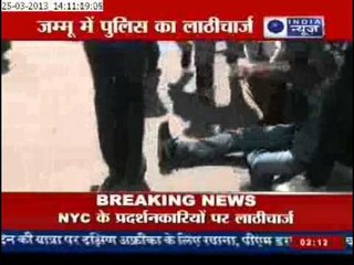 India News: Police Brutality outside Jammu Assembly