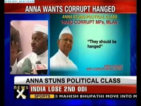 Corrupt MPs should be hanged till death: Anna Hazare