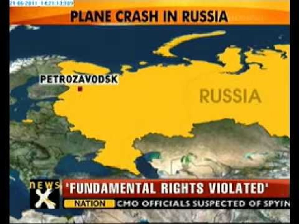 Plane crash kills 44, injures 8 in northern Russia