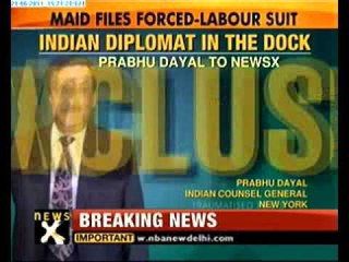 Indian diplomat denies slavery charges