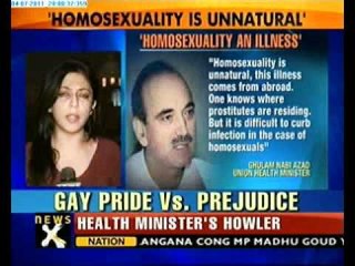 Indian Health Minister calls homosexuality a disease