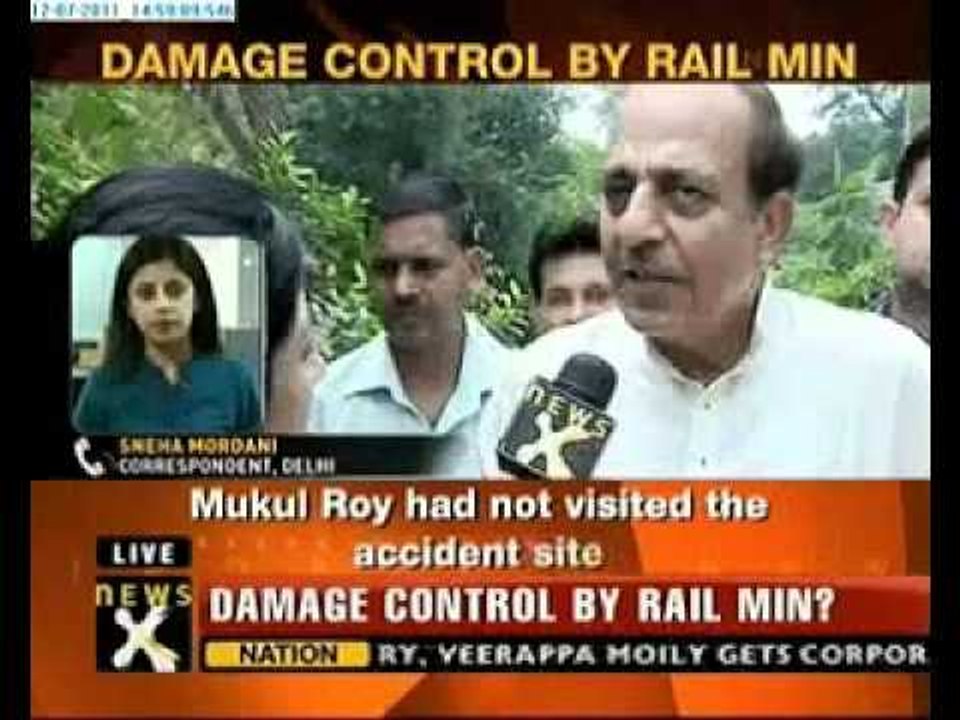 Damage control by Railway Minister