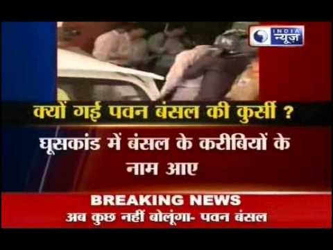 Bansal quits as railway minister amid bribery charges