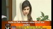 Pakistan committed to talks with India: Hina Rabbani