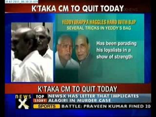 Yeddyurappa to quit today