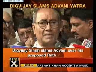 Digvijay slams Advani over his proposed Rath Yatra