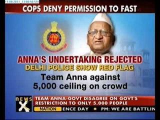 Delhi Police rejects Anna's fast venue