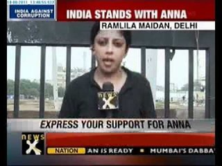 Ramlila Maidan still not ready for Anna's fast