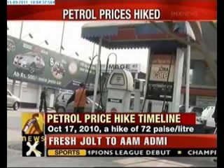 Petrol prices hiked by Rs 3 per litre from midnight