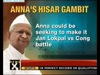 Anna's tech blast against Congress in Hisar