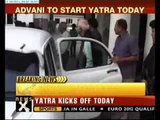 Advani leaves Delhi to begin rath yatra