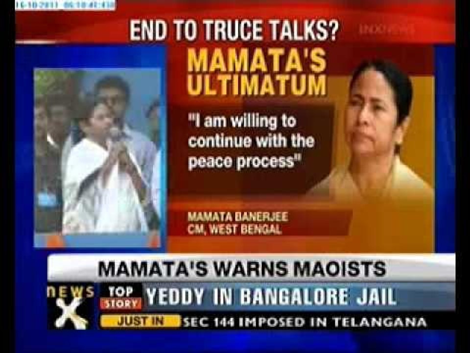 Mamata warns Maoists to end violence