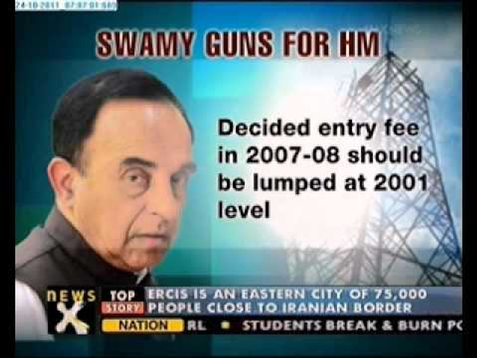 Subramanian Swamy attacks Chidambaram over 2G scam
