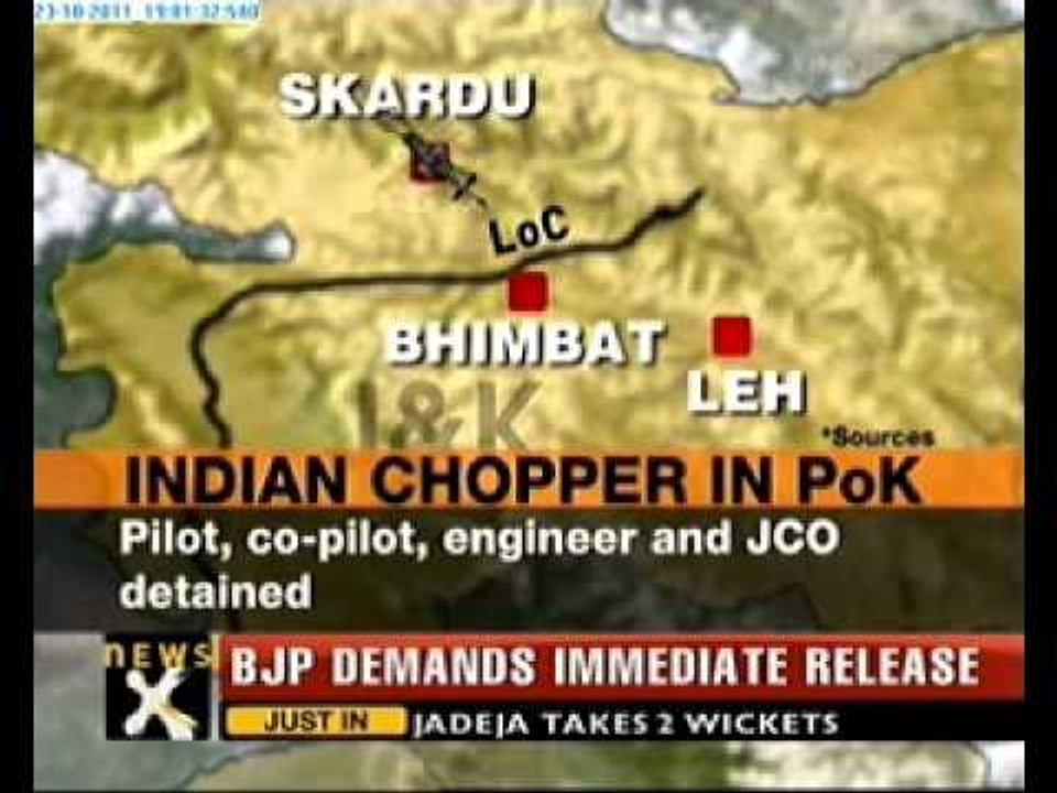 Pak army releases Indian chopper