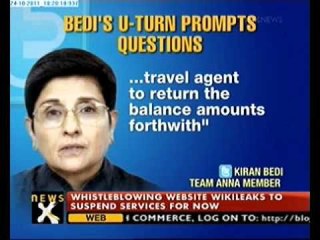 Kiran Bedi evasive on air fare demand by her NGO