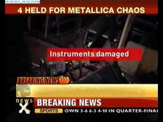 Four arrested over Metallica concert