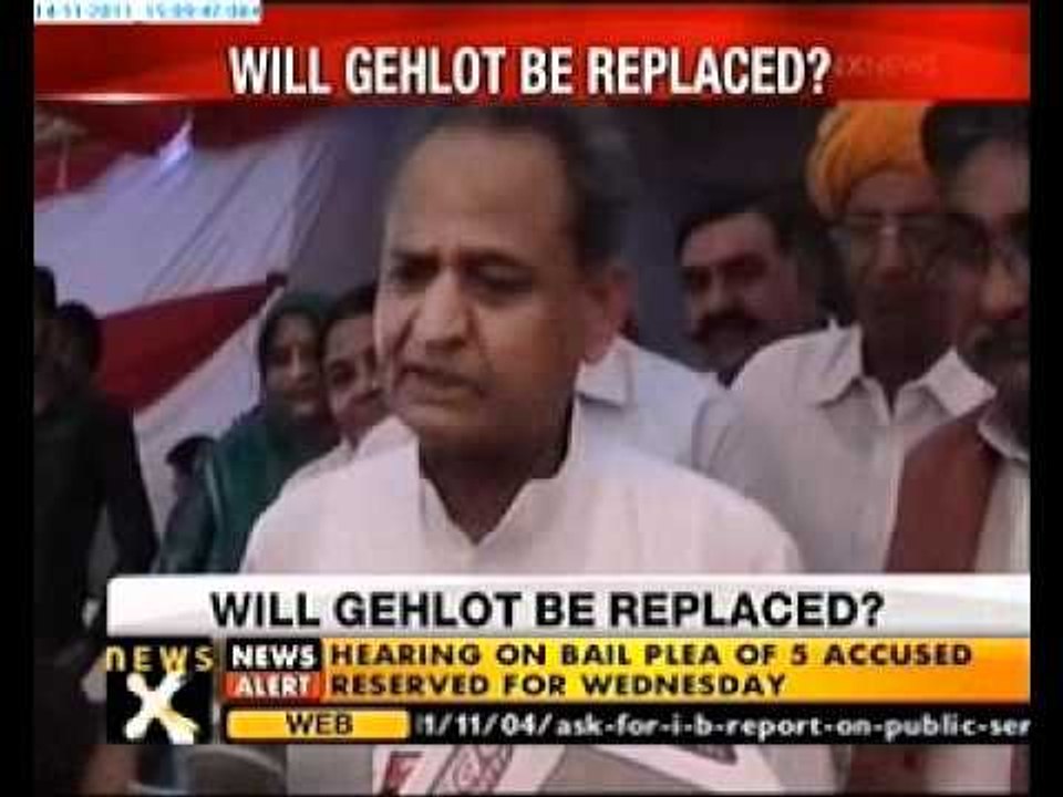 Congress high command upset with CM Gehlot