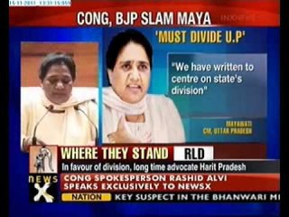 Divide UP into four states: Mayawati