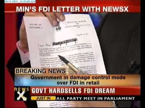 Exclusive: Anand Sharma's letter on FDI in retail
