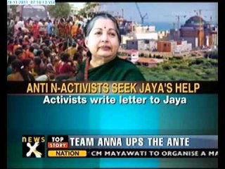 Protestors at Kudankulam N-plant seek Jaya's help