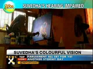 Good news: Hearing impaired gifted with painting talent
