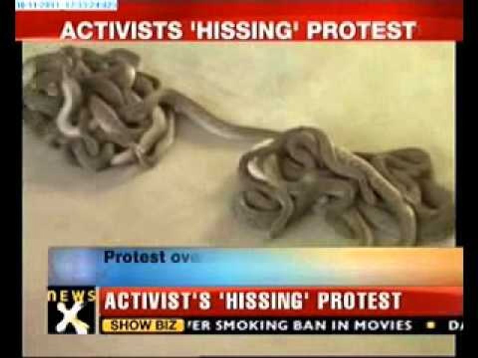 Hissing protest over denial of land for snake c...