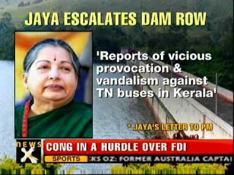 Jaya writes to PM over Mullaperiyar Dam row