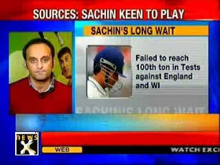 Sachin desperate to make 100th ton before Australia tour
