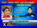 Team Rahul unhappy with Lokpal Bill draft