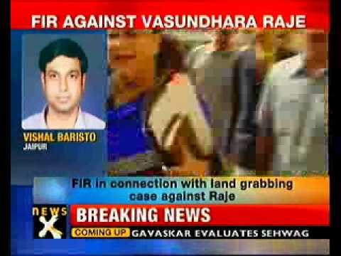 Land grabbing: Court orders FIR against Vasundhara Raje