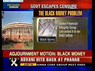 Advani attacks govt over black money issue