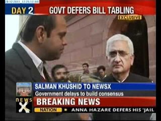 Improvements in Lokpal Bill can be considered: Khurshid
