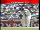 India vs Aus: India in loss of 4 wickets; Sachin out on 15