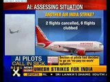 10 AI pilots report sick, two flights cancelled