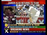 Aus tri-series: Sachin, Zaheer back in ODI squad; Bhajji out
