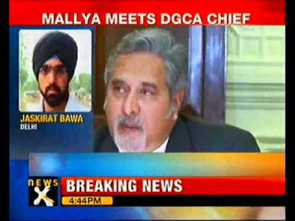 Mallaya meets DGCA chief over Kingfisher Airlines safety