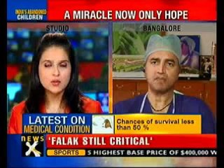 Falak's condition serious, say doctors-NewsX