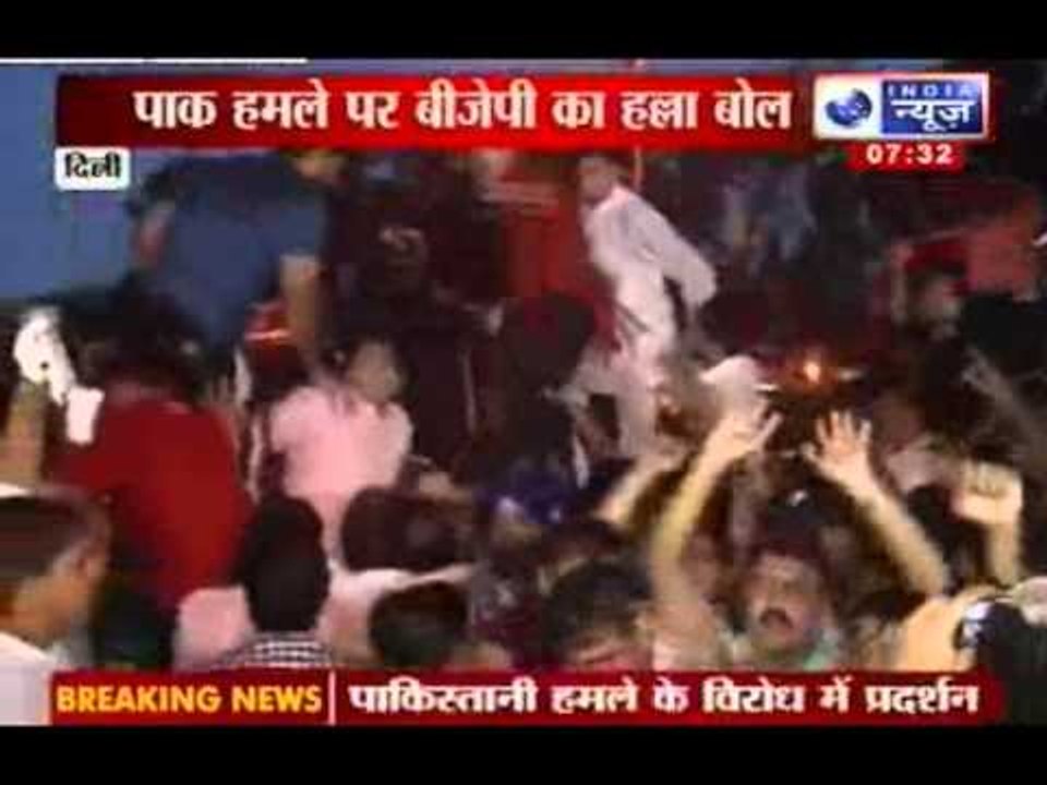 India vs Pakistan army: BJP protesters stopped en route to Defence Minister's home