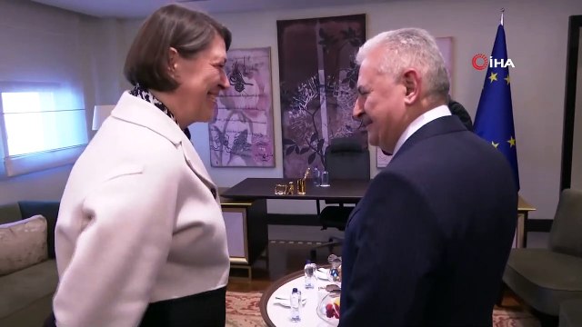 Binali Yıldırım, AB Komiseri Violetta Bulç İle Bir Araya Geldi