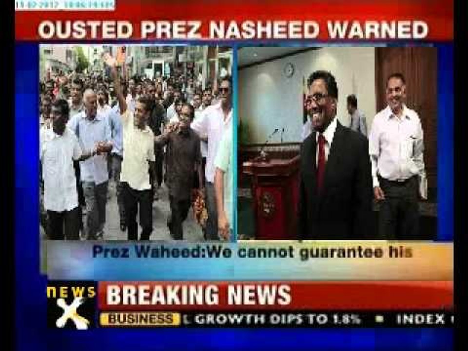 Maldives crisis: Cannot guarantee Nasheed's safety, says Prez Waheed-NewsX
