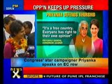 Priyanka Gandhi backs Khurshid on EC row-NewsX