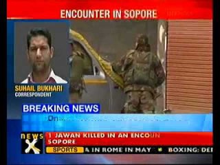 Sopore encounter 1 jawan killed; 2 militants hold up -NewsX