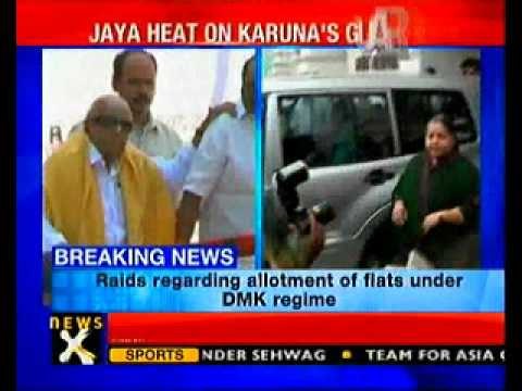Vigilance officials raids Karunanidhi's security officers house-NewsX