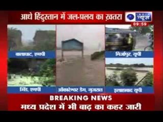 India News : South Gujarat reels under Narmada flood water