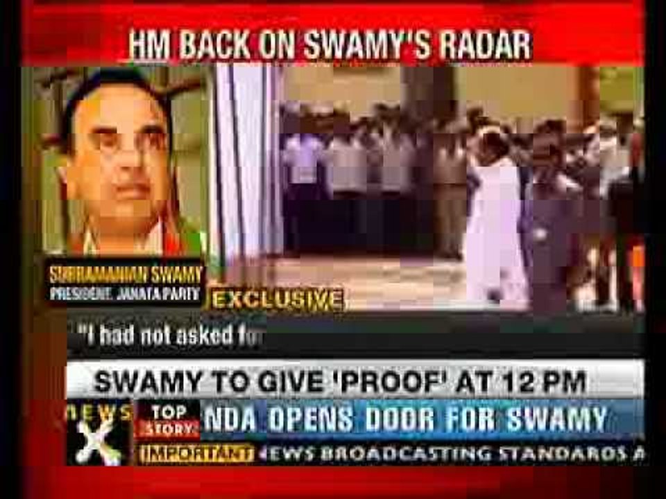 2G case: HM abetting terror: Swamy- NewsX
